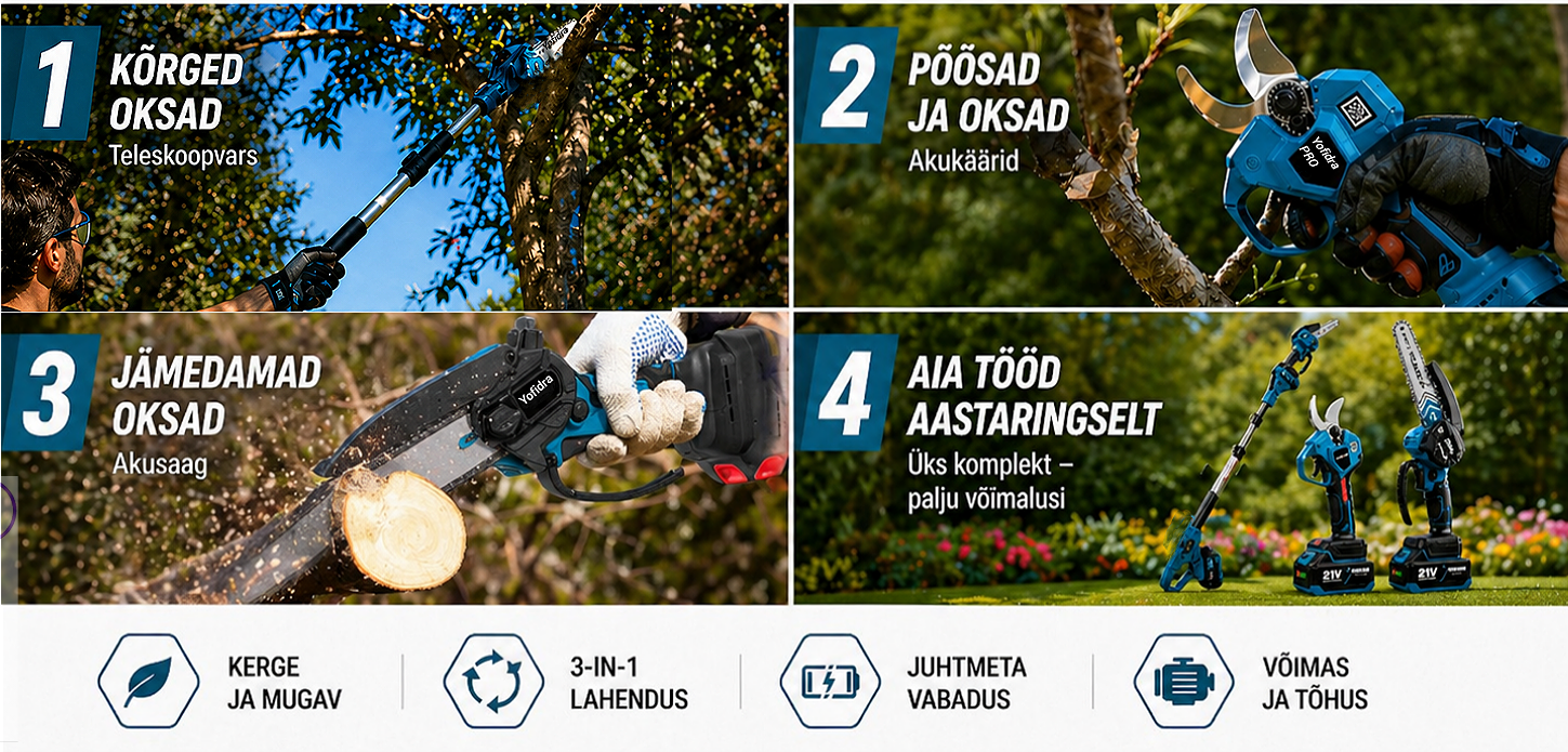 K7 PRO kasutusvaldkonnad aiatöödeks
