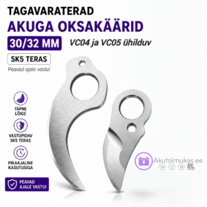 30/32 mm tagavaraterad